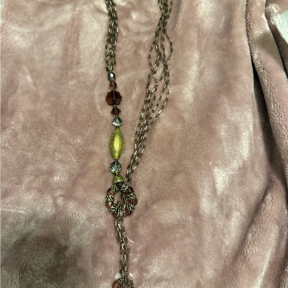 Jewelry Bundle Gold-Tone Rectangular Crystal Hoop… - image 7